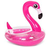 JOYIN Inflatable Flamingo Pool Floats - Flamingo Pool Tube Swim Ring Floaties with Glitter for Adults Kids Floating Summer Swimming Pool Toys Party Decorations (95x93x82 cm)
