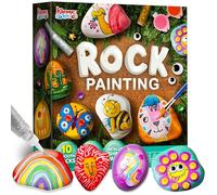 JOYIN Klever Kits Rock Painting Kit, Creativity Arts & Crafts, DIY Supplies,Spring Crafts for Kids,Decorate Your Own Painting Craft,Family Outdoor Indoor Activity Birthday Presents