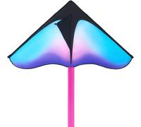 JOYIN Large Delta Kite Gradient Blue & Purple, Easy to Fly Huge for Kids and Adults with 328ft String, Large Delta Beach Kite for Outdoor Games and Activities