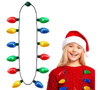 JOYIN LED Necklace - 12 Bulb Light Up Christmas Accessory for Holidays & Parties