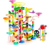 JOYIN Marble Rush 236 Light Up Marble Course with Motorized Lift Building Blocks with 30 Glow in the Dark Plastic Balls STEM Gifts for Boys Girls