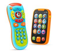 JOYIN My Learning Remote and Phone Bundle with Music, Fun, Smartphone Toys for Baby, Infants, Kids, Boys or Girls Birthday Gifts, Holiday Stocking Stuffers Present