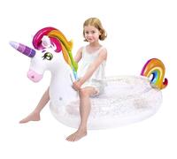 JOYIN Pool Inflatables for Kids, Unicorn Pool Float with Glitters Fun Pool Floats, Ride On Unicorn Beach Lake Floaties Raft Lounge, Party in Summer Decorations Pool Toys for Kids (152.4 x 75 x 85cm)