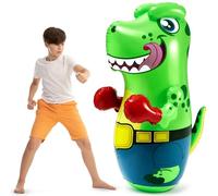 JOYIN Punching Bag for Kids,Inflatable T.rex Dinosaur Bopper 47 Inches, Freestanding Boxing Bag,Fitness Boxing Bag Bounce Back Karate Gifts for Boys and Girl,Heavy Punching Bag for Practicing Karate