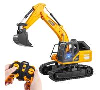 JOYIN Remote Control Digger Toys for Boys, RC Excavator Toy with Lights