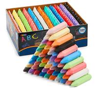 JOYIN Washable Cone Shaped Jumbo Colored Chalk Set, 144 Pieces, 12 Vibrant Colors, Non-Toxic, Suitable for Kids 3+