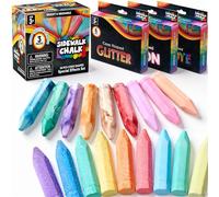 JOYIN Washable Sidewalk Chalk Gift Cone Shaped 18 Colors