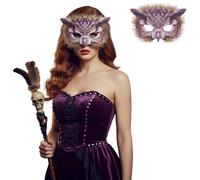 Joyincoser Owl Wolf Animal Mask Realistic Bird Predator Mask for Halloween Cosplay Party Carnival Fancy Dress (Owl)