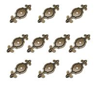 Joyindecor 10 Packs Oil Rubbed Cabinte Hardware Knob Back Plates, 2.8 Inch Length and 0.9 Inch Width, Zinc Alloy Backplates for Drawer Knobs Dresser Pull Handles (Bronze)
