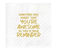 Joyiou Thank You Gifts Napkins, Inspirational Gifts for Women, Men, Coworker, Birthday Party Gift Supplies for Women, Best Friend, Daughter, Mom, Sometimes You Forget You are Awesome, 4.5x4.5In, 50Pcs