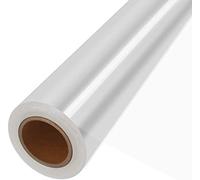 JOYIT 100 ft Clear Cellophane Wrap Roll (31.5 in x 100 ft) - 3 Mil Thicken Cellophane Roll, Clear Cellophane Bags Large, Clear Wrapping Paper for Flower Gift Baskets Wrap (31.5" fold into 16")
