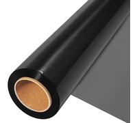 JOYIT Black Cellophane Wrap Roll (100’ Ft. Long X 17.5” in. Wide) - 2.5 Mil Thick Transparent Black Cellophane Wrapping Paper, Colored Cellophane Wrap for Gift Flower Basket Decoration