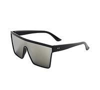 JoyJay-Beauty Sunglasses Summer Fashion Glasses Sunglasses Oversized Square Flat Single Lens Shading Ladies Cool Unique Outdoor Sports Cycling Hiking Sunglasses for Women and Men (Gray)