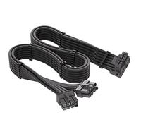 JOYJOM 12VHPWR 90 Degree Adapter for Corsair: PCIE 5.0 16AWG 600W Dual 8 Pin to 16 12+4 RTX 4090 4080 3090TI 4070Ti Graphics Card GPU, ONLY Corsair Power Supply (Type A)