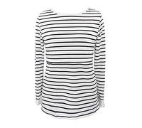 JoyJoy Women Long Sleeve Nursing Hoodie Tops Breastfeeding Sweatshirts Tops Clothe Mom Stripe Baby Sleeved Women Pregnant Maternity Blouse Long Maternity blouse Face Maternity Shirt