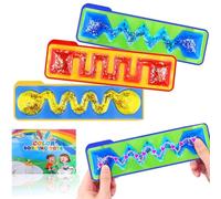 JoyJoyful 3 Pack Maze Sensory Toys, Squishy Fidget Toys for Kids Adults, Autism Stress Adhd Toys, Gel Filled Relief Toy Special Needs Developmental Toys