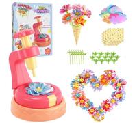 JoyJoyful Gifts for 5 6 7 8 9 10 11 Years Old Girls, Flower Bouquets Press Toys, DIY Craft Kits Toys for Girls Age 5-12, Build Your Own Flowers, DIY Creative Activity Christmas Birthday Gift