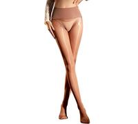 JoyJoyLing Women's Shimmer Shiny Tights Sheer Seamless Sparkly Tights Control Top Pantyhose for Date Dance Stockings