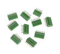 JOYKK 10 Pieces 6Pin Screw PCB Mounted Terminal Blocks Connector 2.54mm Pitch - Green