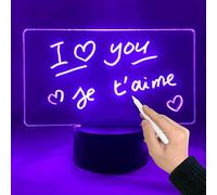 JoyLamp Note Led - Drawing Lamp - 16 Colors + Automatic Changes - Express Your Feelings Through a Transparent Glass (Rectangle)