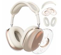 Joyland 3 in 1 Case for Airpods Max Headphones,Anti-Scratch Ear Pad Covers/Ear Cups Case Headband Cover,Clear Moon Soft TPU Ear Cups Cover for AirPods Max (2020 Lightning/2024 USB-C)-Clear Starlight