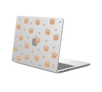 JOYLAND Clear Hard Shell Case Compatible with 13 Inch MacBook Air Case A1932/A2179/A2337 Cute Bear Bowknot Printed Frosted Matte Laptop Cover for Women Girls 13 Inch