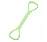 JOYLAY Figure 8 Resistance Band with Handles - 25lb Silicone Exercise Bands for Physical Therapy, Home Gym, Arm Back Shoulder Chest Workout - Portable Fitness Stretch Equipment for Women & Men (Green)