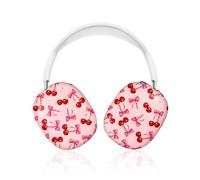 Joyleop for Airpods Max Case Covers - Durable Hard for AirPods Max Ear Covers, Cute Protective Headphones Case with Unique Design, Pretty Essential Accessories for Headphones, Sweet Cherry Bow