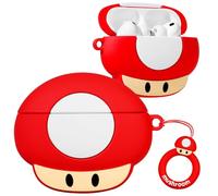 Joyleop for Airpods Pro 3 Case - Cute Funny for Women Girl Kids Girly 3D Kawaii Mushroom Cartoon Design Silicone Protective Case for Airpods Pro 3rd Gerneration 2025 Cover with Keychian