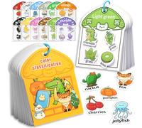 JoyLife Montessori Busy Book Color Sorting Toys for 2 3 4 Year Olds, Toddler Learning Toy, Educational Preschool Activity Book, Fine Motor Skills Matching Game, Sensory Travel Toy Gift for Boys Girls