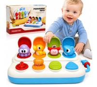 JoyLife Pop Up Animal Toy for Toddlers 1-3, Cause and Effect Baby Toy with Push Buttons, Montessori Inspired Sensory Activity Toy for 6-18 Months, Birthday Gift for Boys Girls