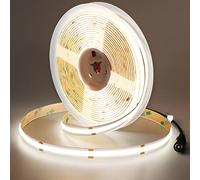 JOYLIT 24 V COB LED Strip Natural White 4000 K, 5 M CRI 95+ UL CE Listed 90 W Super Bright 7200 LM LED Strip 480 LED/M Even Bright IP20 Non-Waterproof LED Strip Lighting