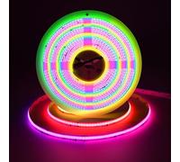 JOYLIT 24V COB LED Strip RGBWIC 10M, WS2811 Addressable RGB + 3000K Warm White Color Chasing Flexible Tape Light, 784LEDs/M High Density Uniform SPI LED Strip for Indoor Decoration (Light Only)