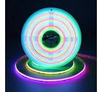 JOYLIT 24V COB LED Strip RGBWIC 10M, WS2811 Addressable RGB + 6000K Cool White Color Chasing Flexible Tape Light, 784LEDs/M High Density Uniform SPI LED Strip for Indoor Decoration (Light Only)