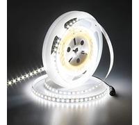JOYLIT 24V LED Strip Lights 5M 6000K Daylight White 1500lm/M Super Bright, CE UL Listed Premium CRI 90+ 600LEDs 2835SMD 90W Self-Adhesive Indoor Tape Light for Residential, Commercial