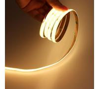 JOYLIT COB Interior LED Strips 24V Warm White 3000K 6M 320LEDs/M CRI 90+, Dimmable LED Strip Light for Indoor Decoration Bedroom Kitchen Wardrobe Shelf