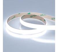 JOYLIT Diffused COB LED Light Strip 24V 6000K Cool White 5M 1780LM/M Super Bright UL Premium Milky White Gel Coated Waterproof LED Tape Spotless 1400LEDs 100W Dimmable CRI 92+