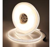 JOYLIT PRO+ 24V White LED Strip Lights 5M 4000K 2680LM/M Outdoor CRI 92+ | Professional Grade, 24W/M, 238 LEDs/M, Bright Natural White, Dimmable, Cuttable, Waterproof Rope Light for Commercial, Home