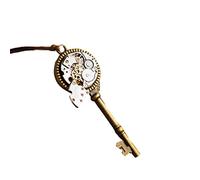 joyluckycat The Retro Mechanical Key Vintage Steampunk Handmade Mechanical Watch Movement Necklace Sweater Chain Boyfriend's Gift
