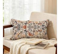 Joymaison 30x50 Pack of 1 Floral Bird Jacquard Throw Pillow Cushion Covers