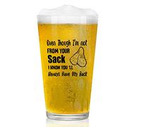 Joymaking Beer Glass - Father's Day Gift, 15oz Pint Glasses for Dad
