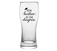 Joymaking Beer Glass Personalised - Now Hotter by One Degree, Graduation Gifts for Him Her 2025, Congratulations Gifts for Graduation, Graduation Presents Glass 15oz