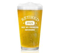 Joymaking Beer Glass Retirement Gifts for Men, Happy Retirement, Gifts for Men, Personalised Beer Glass, Leaving Gifts for Colleagues, Retirement Gifts for Men Grandpa Dad Husband Friends 460ml