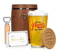 Joymaking Beer Glass Set Gift Papa, Best Dad Gifts Beer Glass 460 ml