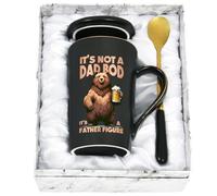 Joymaking Dad BOD Coffee Mug Gifts from Daughter Son Father's Day Birthday Christmas Gifts Dad Mug, 14 oz Black