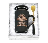 Joymaking Daddy Gifts Coffee Mug Gifts for Daddy Birthday Gift Christmas, Daddysaurus Mug Best Dad Gifts for Christmas Thanksgiving Fathers Day -Daddysaurus Like a Normal Daddy, Black 14Oz