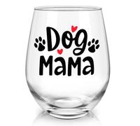 Joymaking Dog Mum Wine Glass - 17oz, Mothers Day Gift for Dog Lovers