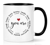 Joymaking Inspirational Christian Gifts: Coffee Mugs with Bible Verse, Spiritual Birthday Gifts for Women, 11Oz Black