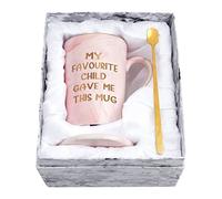 Joymaking Marble Ceramic Coffee Mug, 14oz, Gold, Orange - Funny Gift for Dad, Mom, Kids - Fathers Day, Mothers Day, Christmas, Birthday