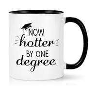 Joymaking Passed Exam Gift - One Degree Hotter Mug Graduation Gifts Bachelor Graduation Gift Master Graduation Gifts, 320 ml, Black
